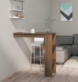VidaXL Bartafel wandgemonteerd 102x45x103,5 cm bewerkt hout bruineiken