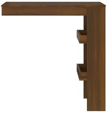 VidaXL Bartafel wandgemonteerd 102x45x103,5 cm bewerkt hout bruineiken