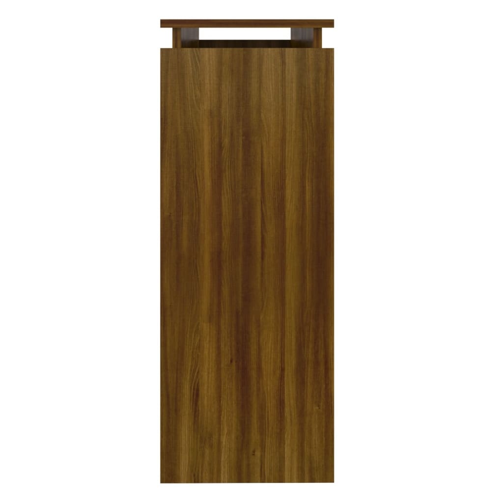 VidaXL Wandtafel 102x30x80 cm bewerkt hout bruin eikenkleur