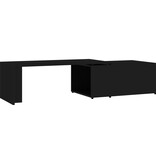 VidaXL Salontafel 150x50x35 cm bewerkt hout zwart