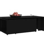 VidaXL Salontafel 150x50x35 cm bewerkt hout zwart
