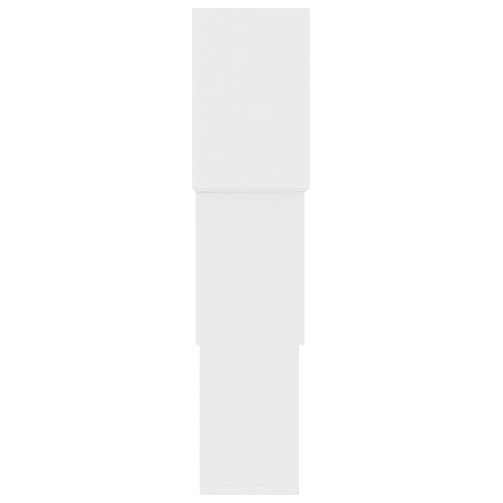 VidaXL Wandschappen kubus 68x15x68 cm bewerkt hout wit