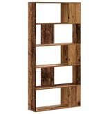 VidaXL Boekenkast 5-laags 80,5x23,5x162,5 cm bewerkt hout oud hout