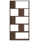 VidaXL Boekenkast 5-laags 80,5x23,5x162,5 cm hout bruin eikenkleurig