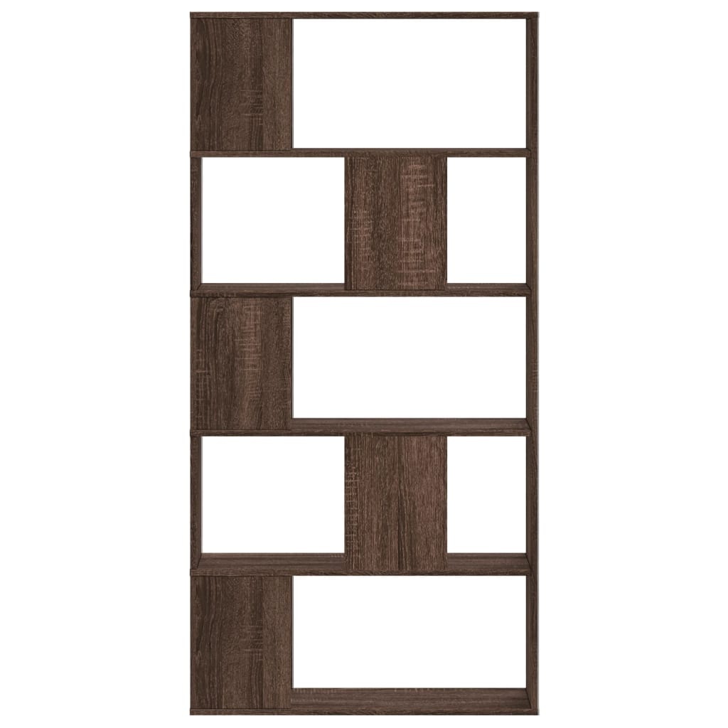 VidaXL Boekenkast 5-laags 80,5x23,5x162,5 cm hout bruin eikenkleurig