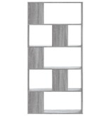 VidaXL Boekenkast 5-laags 80,5x23,5x162,5 cm bewerkt hout grijs sonoma