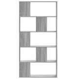 VidaXL Boekenkast 5-laags 80,5x23,5x162,5 cm bewerkt hout grijs sonoma