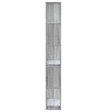 VidaXL Boekenkast 5-laags 80,5x23,5x162,5 cm bewerkt hout grijs sonoma