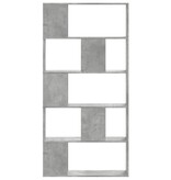 VidaXL Boekenkast 5-laags 80,5x23,5x162,5 cm bewerkt hout betongrijs