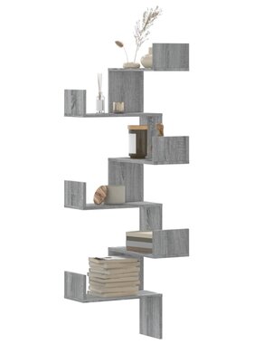 VidaXL Hoekwandschap 45x45x147 cm bewerkt hout grijs sonoma eikenkleur
