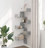 VidaXL Hoekwandschap 45x45x147 cm bewerkt hout betongrijs