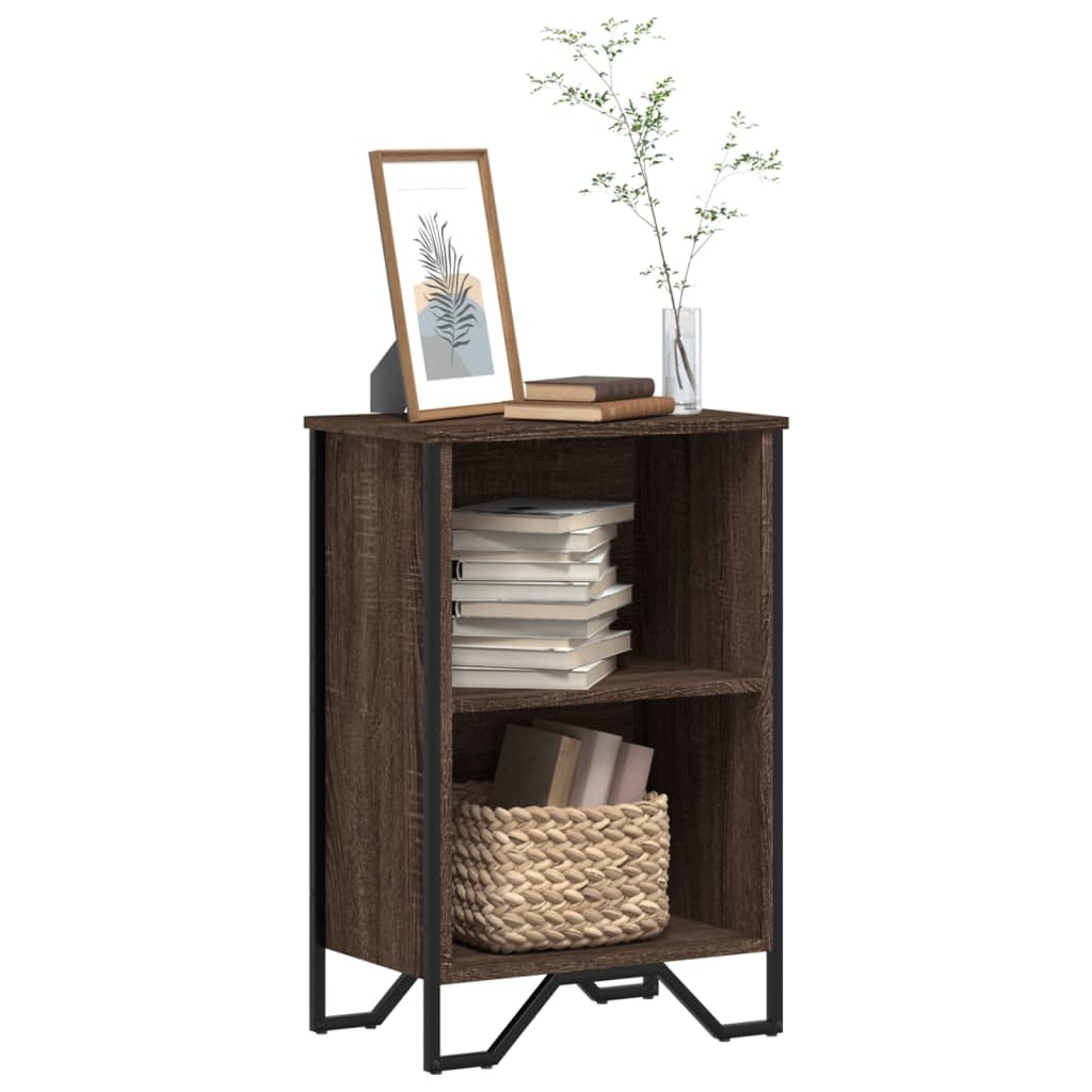 VidaXL Boekenkast 50x31x74,5 cm bewerkt hout bruin eikenkleur