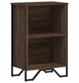 VidaXL Boekenkast 50x31x74,5 cm bewerkt hout bruin eikenkleur