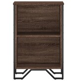 VidaXL Boekenkast 50x31x74,5 cm bewerkt hout bruin eikenkleur