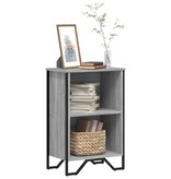 VidaXL Boekenkast 50x31x74,5 cm bewerkt hout grijs sonoma eikenkleur
