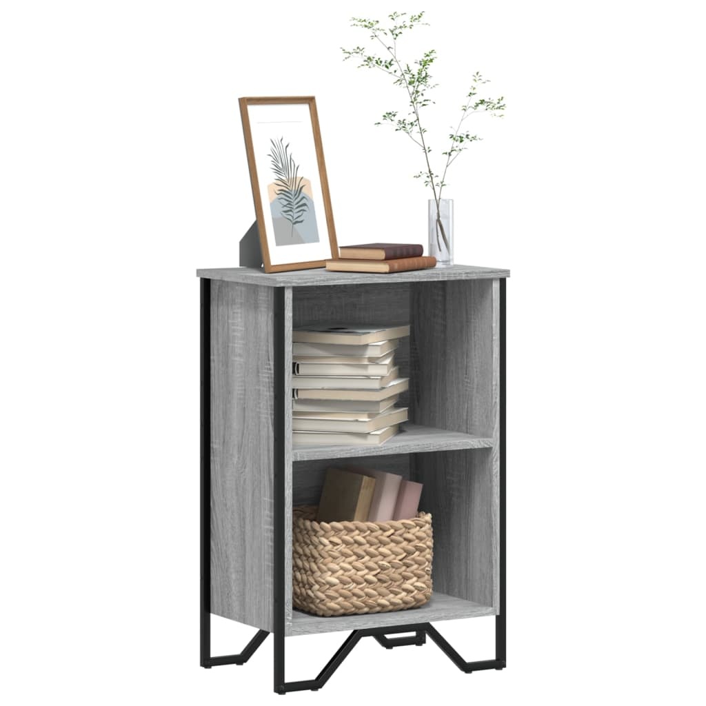 VidaXL Boekenkast 50x31x74,5 cm bewerkt hout grijs sonoma eikenkleur