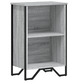VidaXL Boekenkast 50x31x74,5 cm bewerkt hout grijs sonoma eikenkleur