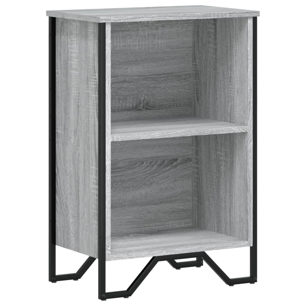 VidaXL Boekenkast 50x31x74,5 cm bewerkt hout grijs sonoma eikenkleur