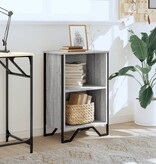 VidaXL Boekenkast 50x31x74,5 cm bewerkt hout grijs sonoma eikenkleur