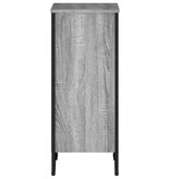 VidaXL Boekenkast 50x31x74,5 cm bewerkt hout grijs sonoma eikenkleur
