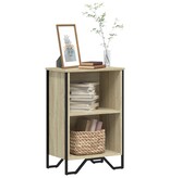 VidaXL Boekenkast 50x31x74,5 cm bewerkt hout sonoma eikenkleurig