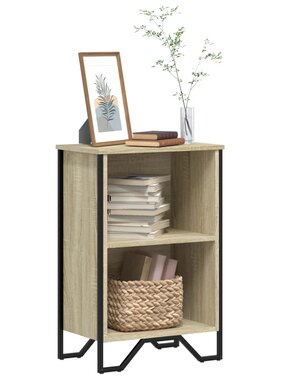 VidaXL Boekenkast 50x31x74,5 cm bewerkt hout sonoma eikenkleurig