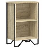 VidaXL Boekenkast 50x31x74,5 cm bewerkt hout sonoma eikenkleurig