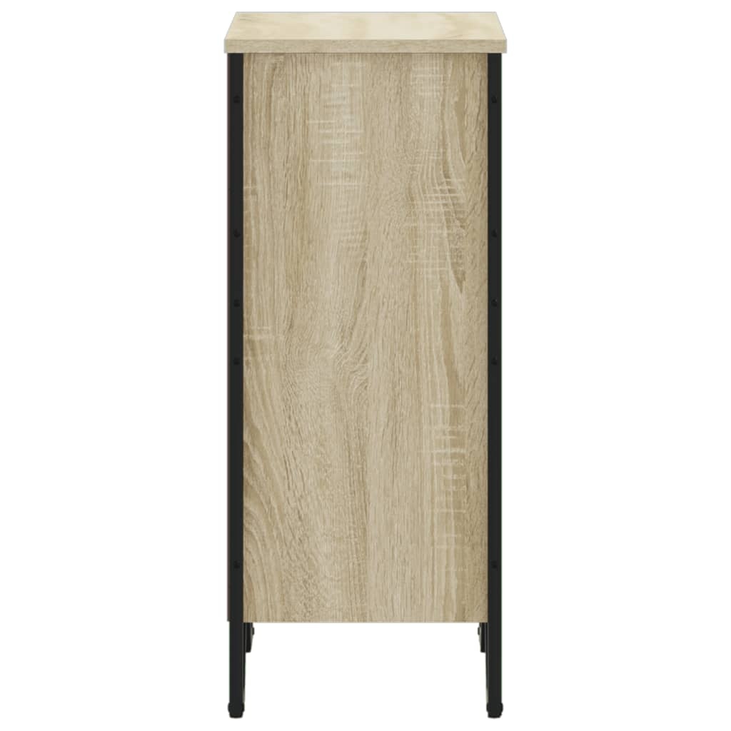 VidaXL Boekenkast 50x31x74,5 cm bewerkt hout sonoma eikenkleurig