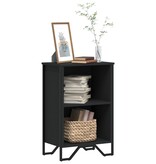 VidaXL Boekenkast 50x31x74,5 cm bewerkt hout zwart