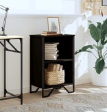 VidaXL Boekenkast 50x31x74,5 cm bewerkt hout zwart