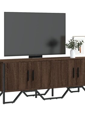 VidaXL Tv-meubel 122x34x41 cm bewerkt hout bruin eikenkleurig
