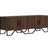 VidaXL Tv-meubel 122x34x41 cm bewerkt hout bruin eikenkleurig