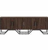 VidaXL Tv-meubel 122x34x41 cm bewerkt hout bruin eikenkleurig