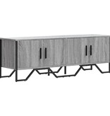 VidaXL Tv-meubel 122x34x41 cm bewerkt hout grijs sonoma eikenkleurig