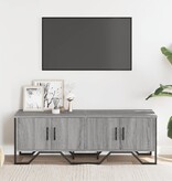 VidaXL Tv-meubel 122x34x41 cm bewerkt hout grijs sonoma eikenkleurig