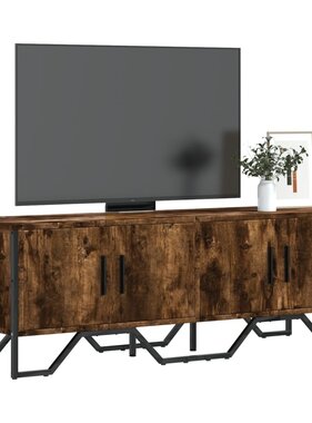 VidaXL Tv-meubel 122x34x41 cm bewerkt hout gerookt eikenkleurig
