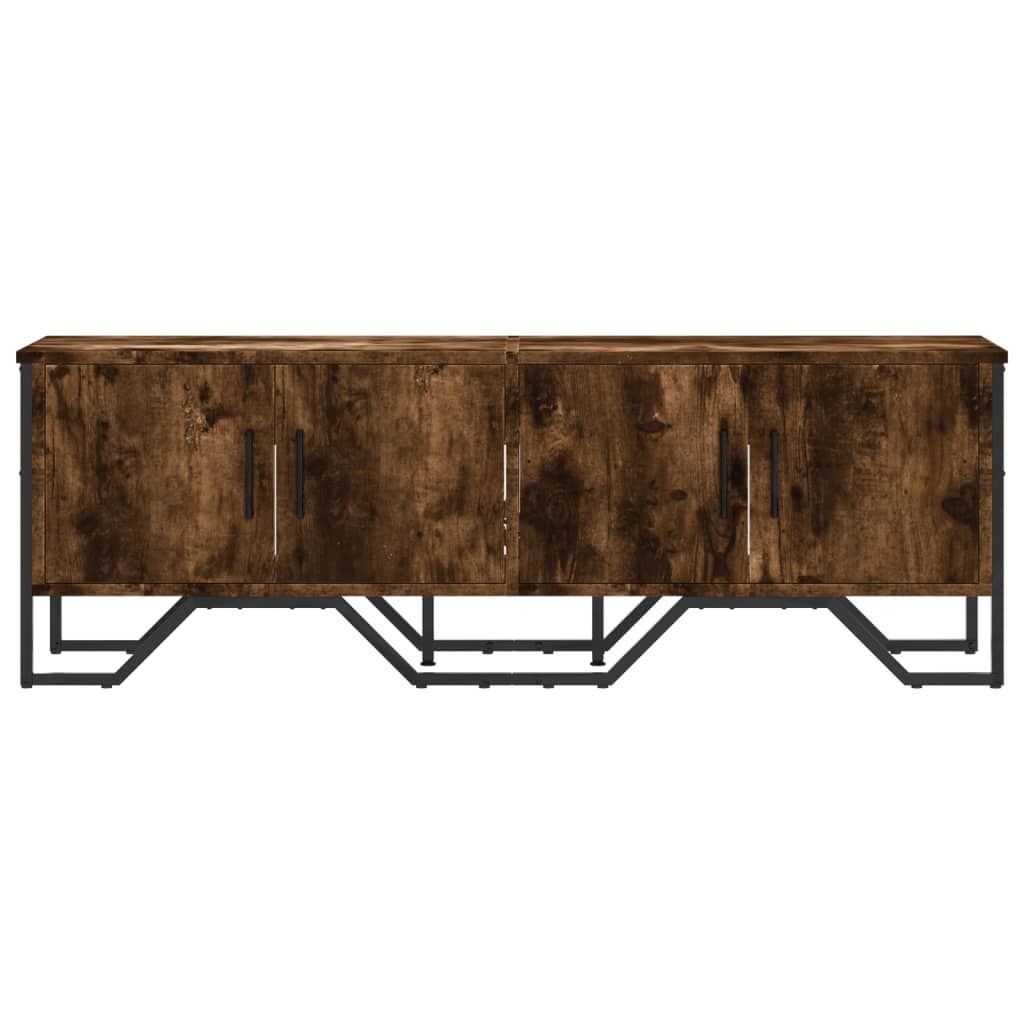 VidaXL Tv-meubel 122x34x41 cm bewerkt hout gerookt eikenkleurig