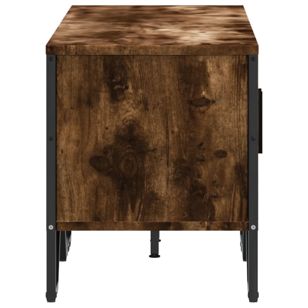 VidaXL Tv-meubel 122x34x41 cm bewerkt hout gerookt eikenkleurig