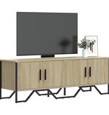 VidaXL Tv-meubel 122x34x41 cm bewerkt hout sonoma eikenkleurig