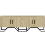 VidaXL Tv-meubel 122x34x41 cm bewerkt hout sonoma eikenkleurig