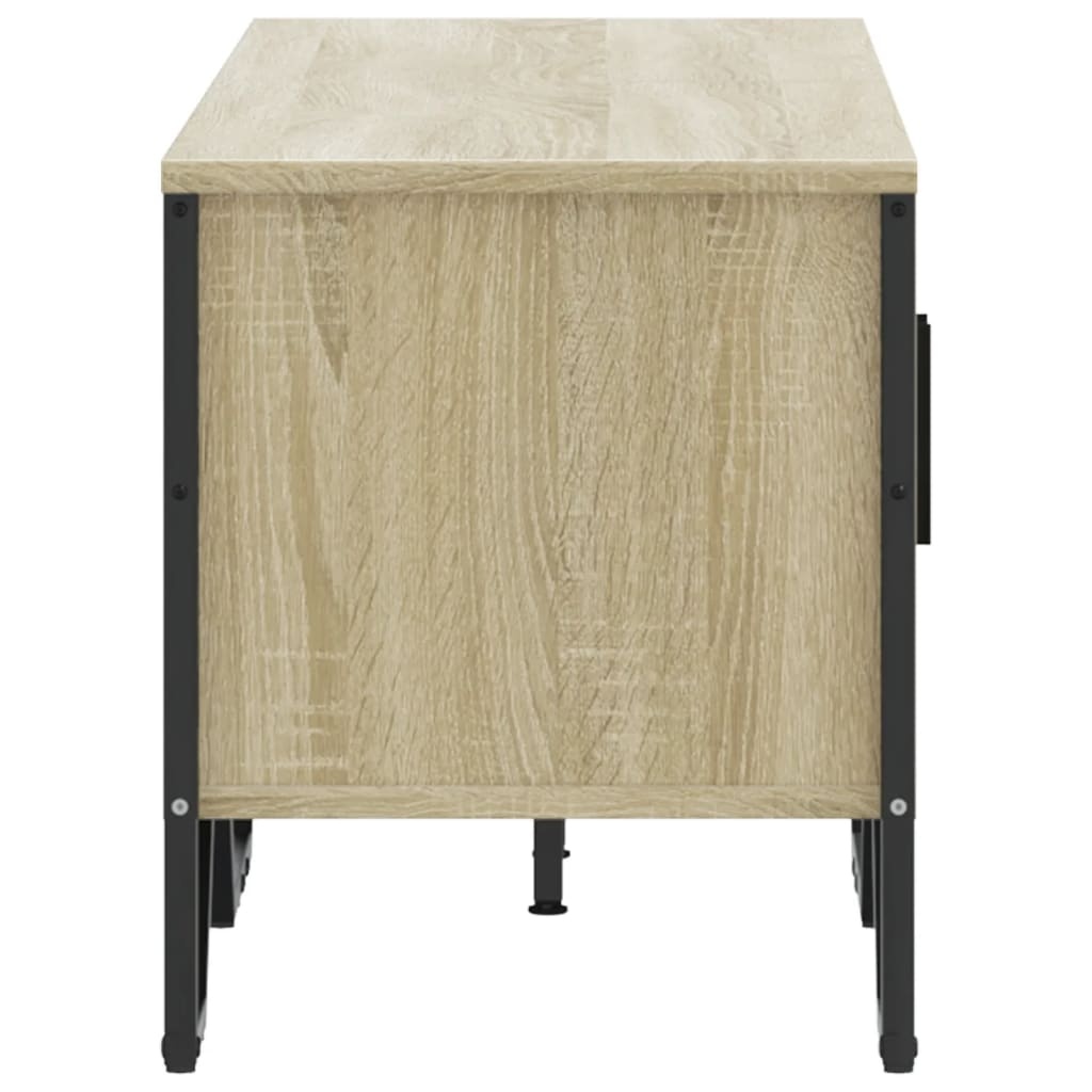 VidaXL Tv-meubel 122x34x41 cm bewerkt hout sonoma eikenkleurig