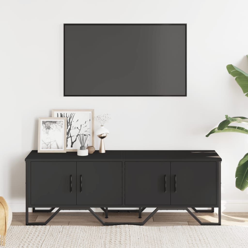 VidaXL Tv-meubel 122x34x41 cm bewerkt hout zwart