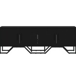 VidaXL Tv-meubel 122x34x41 cm bewerkt hout zwart