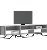 VidaXL Tv-meubel 180x34x41 cm bewerkt hout grijs sonoma eikenkleurig
