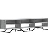 VidaXL Tv-meubel 180x34x41 cm bewerkt hout grijs sonoma eikenkleurig