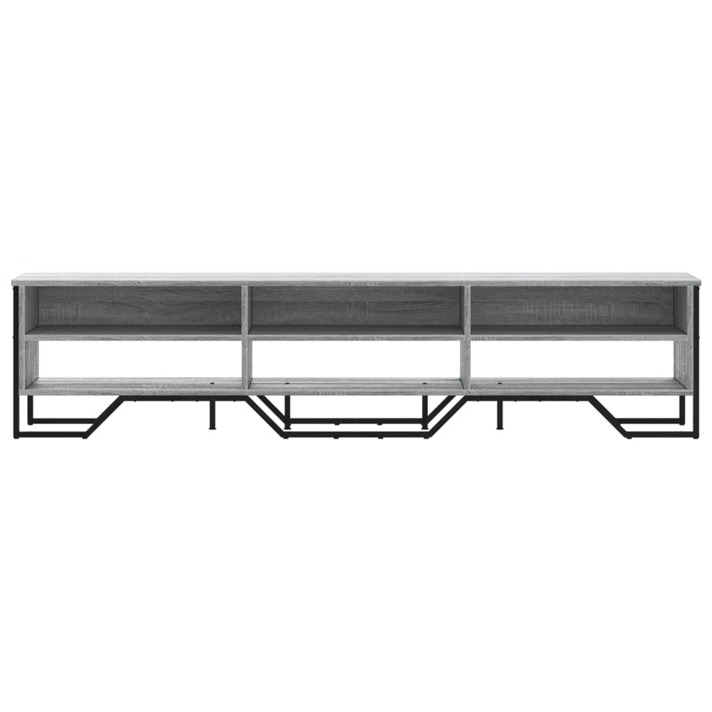 VidaXL Tv-meubel 180x34x41 cm bewerkt hout grijs sonoma eikenkleurig