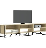 VidaXL Tv-meubel 180x34x41 cm bewerkt hout sonoma eikenkleurig