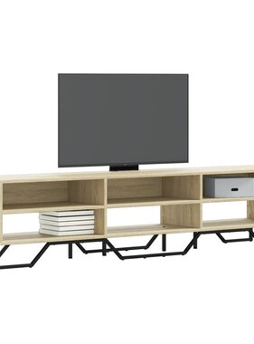 VidaXL Tv-meubel 180x34x41 cm bewerkt hout sonoma eikenkleurig