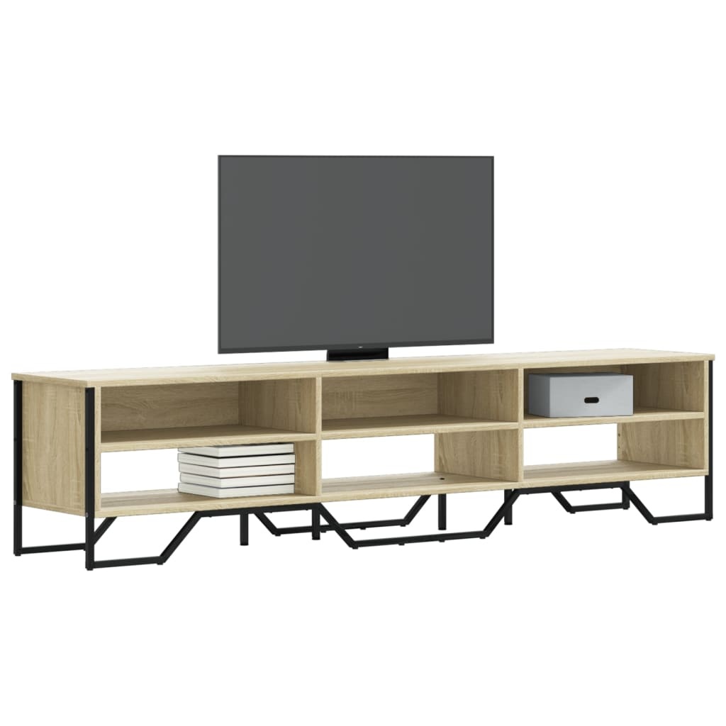 VidaXL Tv-meubel 180x34x41 cm bewerkt hout sonoma eikenkleurig