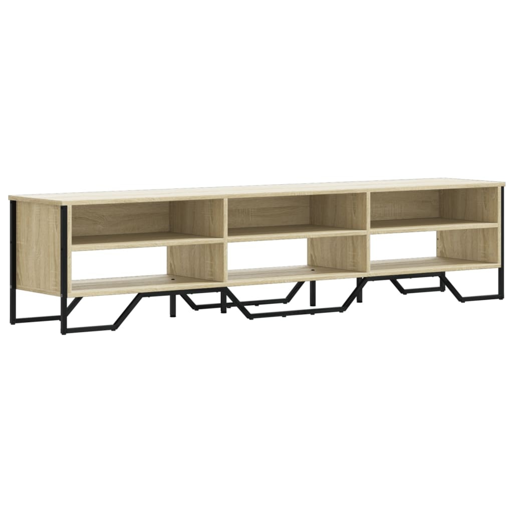 VidaXL Tv-meubel 180x34x41 cm bewerkt hout sonoma eikenkleurig